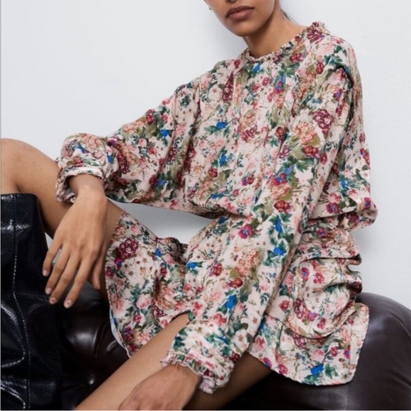 Zara stunning floral mini ruffled tier - Picture 1 of 13